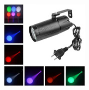 3W RGBWYP LED Pinspot Spotlights Discospegelboll Beam Projektor Spotlampa Disco Hemfest DJ Show Scen Dekor Belysning