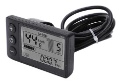 S866 Elektrisk Cykel Display LCD Mätare 24V 36V 48V Elektrisk Scooter Kontrollpanel med SM-kontakt