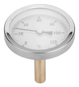 Horisontell termometer termograf i aluminium, verktyg för vattentemperaturtestning, urtavla