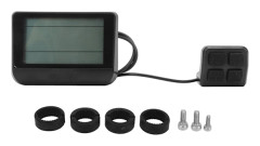 Elektrisk Cykel Display Panel Universal ABS Hölje 5 Pin Vattentätt Gränssnitt LCD Display Mätare 24V 36V 48V