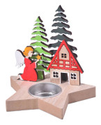 Tomte ljusstake dekorativa ljus juldekorationer ljusstake juldekorationer jul ljusstake Trä