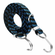 QQU-Extra Stort Gummiband med Krok för Bagage Cyklar Scootrar Motorcyklar 100-400cm - Blå. 3M