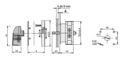 Elektromet kamströmställare 0-I 1P 25A IP65 Arc E25-52 (952551)