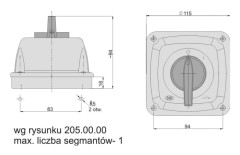 Elektromet Kamströmställare 0-1 1P 16A IP44 Arc E16-53 i hölje (951652)