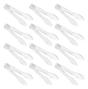 12-pack Stora Serveringstänger i Plast för Buffé - Serveringsbestick i Plast för Varm och Kall Mat - Engångsserveringstänger för Fester