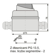 Elektromet Kamströmbrytare 0-1 3P 12A IP65 Arc E12-13 i hölje (921213)