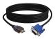 1,8 m 1080P HDMI-kompatibel hane till VGA hane videokonverterare adapterkabel för HDTV DVD [db]