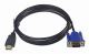 1,8 m 1080P HDMI-kompatibel hane till VGA hane videokonverterare adapterkabel för HDTV DVD [db]