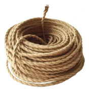Rustik Böhmisk Linnelampsladd, Estetisk Retro Högkvalitativ Textil För DIY-belysning