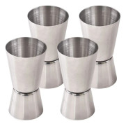 Cocktail Jigger, 0,85 & 1,7 Oz (25 & 50 ML) Rostfri Bar Jigger (Set med 4)