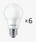 6-pack LED E27 Normal Frost 60W 806lm