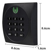 QD+Vattentät kortläsare Wiegand 26 34 kortlösenordsläsare för passersystem Rfid IC-kortläsare KR602E 240810