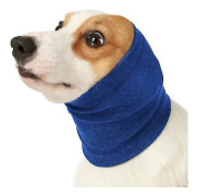 Hund Öronskydd Happy Hoodie Lugnande Mössa För Hundar Öronmuffar Hund Öronskyddande Huvtröja Blå M