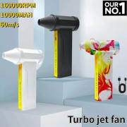 QD+160000 RPM Borstlös Motor Elektrisk Turbo Jet Fläkt Höghastighets Turbo Våldsam Fläkt USB Uppladdningsbar Kraftfull Dammtork 10000mah 250303