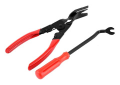 Bil Interiör Dörrpanel Trim Clip, Stål Borttagnings Tång, Bil Dörr Trim Klädsel Borttagningsverktyg 2 st