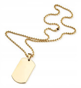 BN-01 GOLDEN ETERNITY hundbricka med kedja