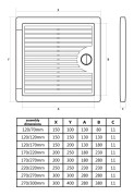 Ventilationsdörr för GK-skivor, 150x100 mm