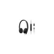 VoIP-huvudtelefon - LENOVO - 4XD1M45626 - Över-örat - Trådad - USB-C - Svart