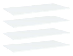 Hyllplan 4 st vit 80x20x1,5 cm spånskiva