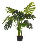 Konstgjord Monstera i krukväxt Grön och Svart Syntet 113 cm Material Dekorativt inomhustillbehör