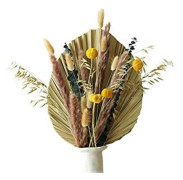 45 st Naturlig Torkad Blomsterbukett Torkad Pampas och Palm Buketter, Boho Bukettarrangemang för Hemmet