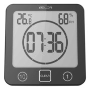 Badrumsklocka, Dusch-timer, Vattentät Väggklocka, Digital, Portabel