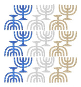 Hanukkah Ljus Bordsdekoration - 50 st Fest