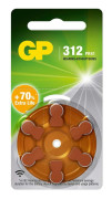 GP hörapparatbatteri ZA312/PR41 6-pack