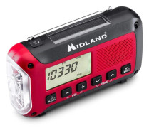 MIDLAND Emergency Radio Power Bank ER250BT Red Black