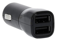 GEAR Laddare 12/24V 2xUSB-A 3,4A Svart