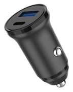 GEAR Charger 12/24V 1xUSB-C + 1xUSB-A PD 30W + QC18.0W MAX Black