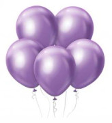 Ballonger - Platin l. Lila 45cm / 5 St.