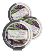 Doftvax Lavendel Salvia Naturlig Sojavax Långvarig Aromaterapi För Aromalampa 3-pack 26g