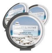 Sojavax Doftvax Lila Biologiskt Nedbrytbar Aromaterapi Viol Jasmin Ylang Ylang Simply Spa 3-pack