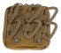 (Khaki, 8.5x5.6CM) 6 st Karabinhake för Ryggsäck Multifunktionell Camping Flasktillbehör