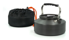 Camping Kettle Utomhuskittel av aluminium med 1.1 L kapacitet - För att koka vatten te kaffe eller soppa när du campar eller reser