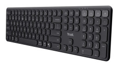 Trust Vaiya, Fullstor (100 %), Kabel & Trådlös, USB + RF Wireless + Bluetooth, Saxbrytare, Svart