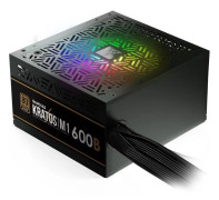 Gamdias Kratos M1-600B RGB ATX strömförsörjning - 600W brons - svart - TU