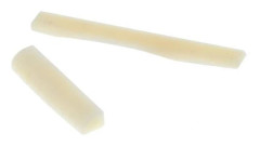 2x2st Akustisk Gitarr Stall Sadel Mutter Gitarr Ersättningsdelar Beige Färg