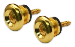50st Gitarrband Kopparspänne Gitarr Ukulele Bandlås Lås Metall Musikdelar, guld