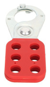 Lockout Hasp 6 Hål Isolerad säkerhetslås Tagout Hasp för industriellt lockout underhåll