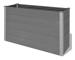vidaXL Odlingslåda WPC 150x50x91 cm grå