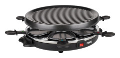 Raclette/Grill - PRINCESS - 6 stekpannor - Avtagbar grillplatta - 800 W
