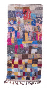 Marockansk Boucherouite-matta 255 x 115 cm