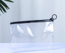 10 st pvc kosmetikväska med dragkedja transparent vattentät bärbar multifunktionell tvättförvaringsväska plastförpackningsväska
