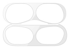 Apple AirPods Pro (2. Gen.) Laddningsfodral Dammskydd – Silver