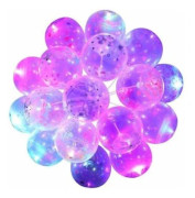 50 st LED-ballonger med ljus, batteridrivna, med ställ och ballongpump, lämpliga för bröllop, födelsedagar, festivaler, etc.
