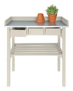 Esschert Design Planteringsbord vit CF29W
