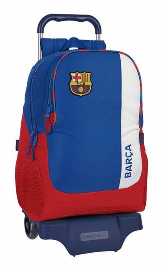 Skolväska med hjul F.C. Barcelona 23/24 Rödbrun 32 x 44 x 16 cm
