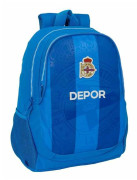 Skolryggsäck R. C. Deportivo de La Coruña Blå 32 x 44 x 16 cm